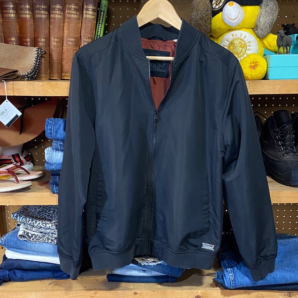 Levi's Midnight Black Bomber Jacket